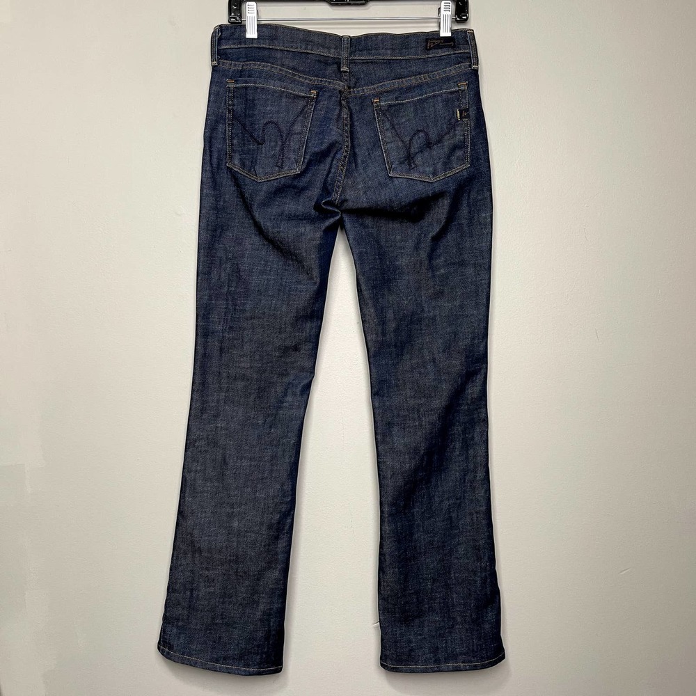Citizens of Humanity Kelly #001 Stretch Dark Wash Low Waist Boot Cut Blue 28 - Picture 2 of 10